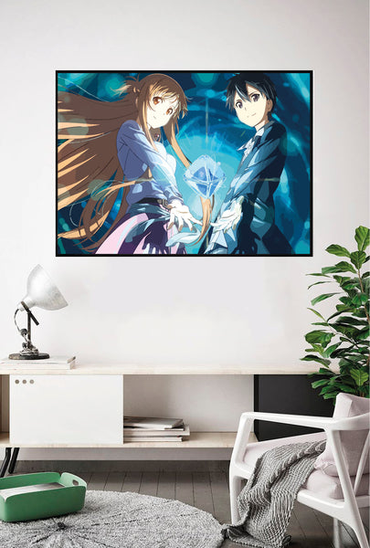 Lámina Asuna y Kirito