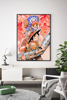 Lámina Luffy y Chopper