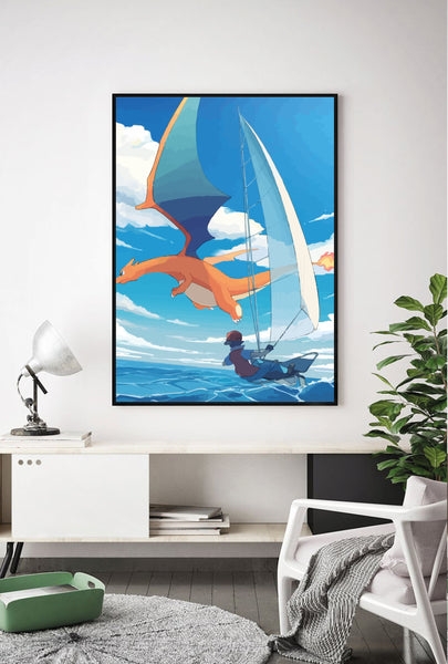 Lámina entrenador Windsurf con Charizard