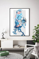 Lámina Vaporeon y Greninja