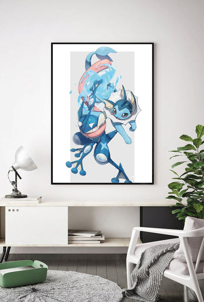 Lámina Vaporeon y Greninja