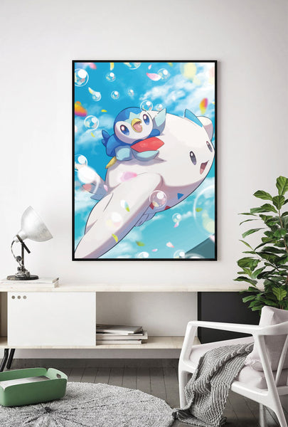 Lámina Togekiss y Piplup