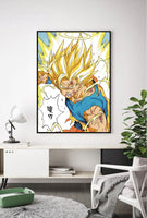 Lámina Goku Super Saiyan Manga