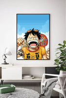 Lámina Luffy playa