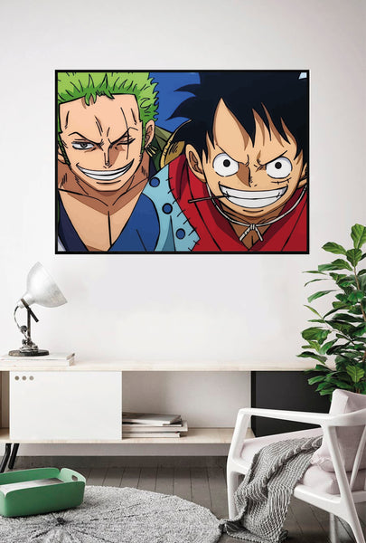 Lámina Zoro y Luffy Wano