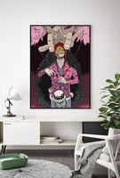 Lámina Corazon Doflamingo y Kid Law