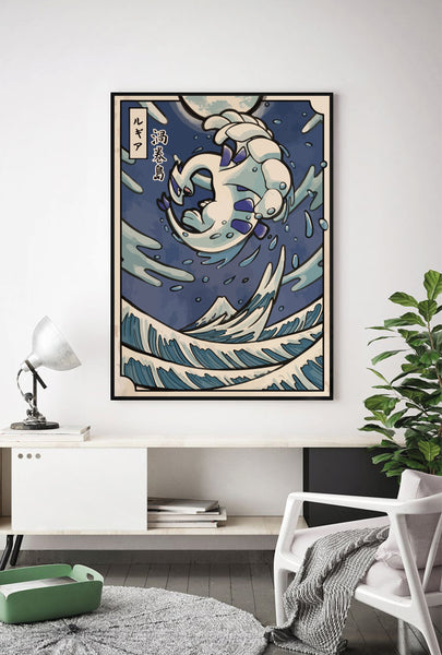 Lámina Japanese Art Lugia