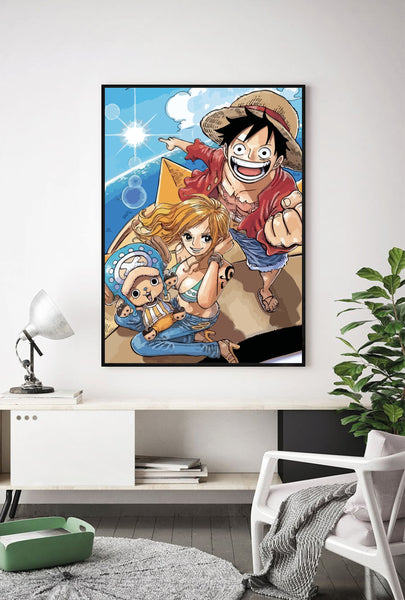 Lámina Luffy, Nami & Chopper