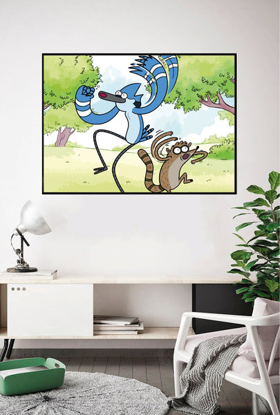 Lámina OOOoo ! Mordecai y Rigby
