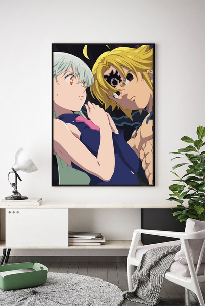 Lámina Elisabeth y Meliodas