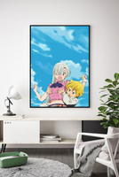 Lámina Meliodas y Elisabeth