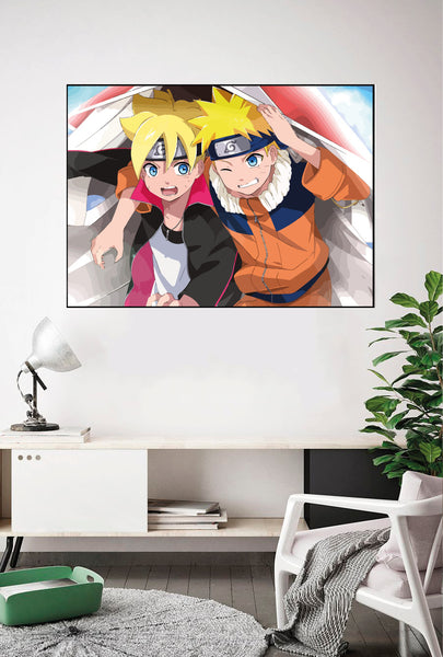 Lámina Boruto and Naruto