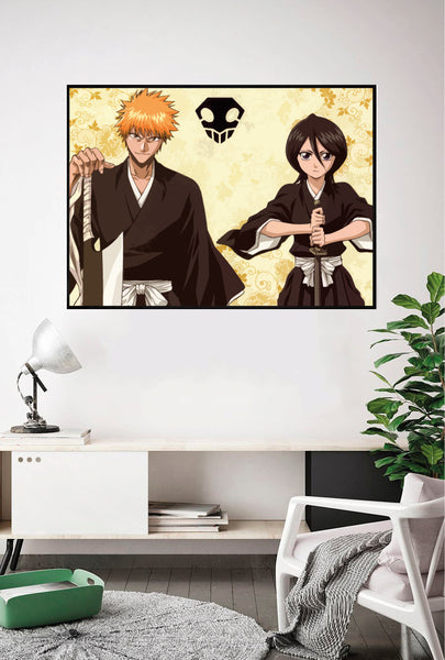 Lámina Ichigo y Rukia Kuchiki